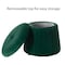 Fabulaxe 16 W, 14 H, Velvet, MDF Wood, Green QI004182.GN - alternate 3